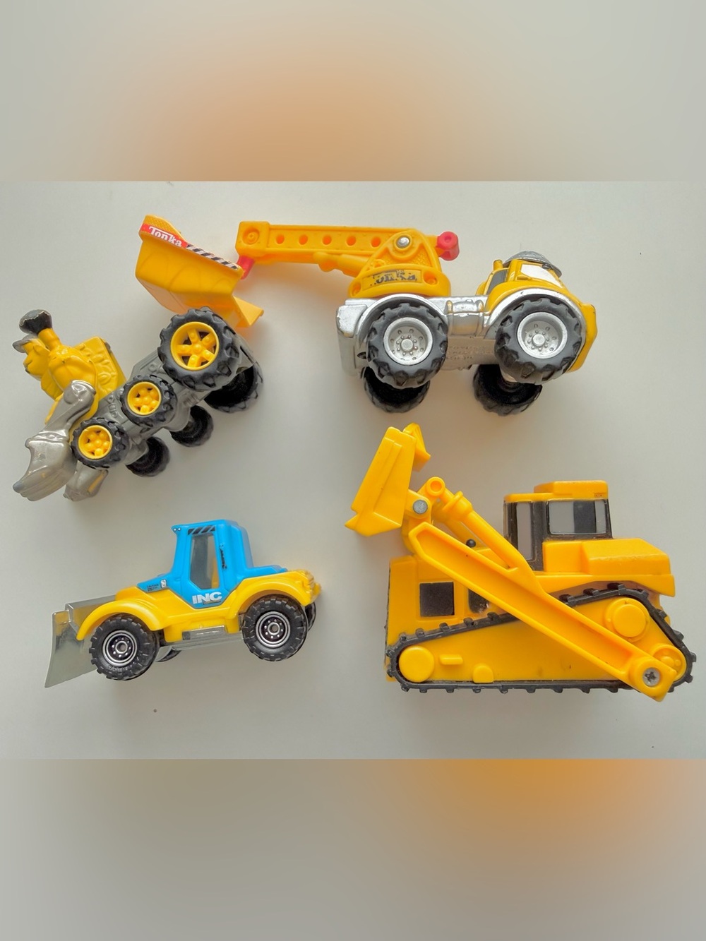 Assorted Yellow Construction Vehicles - Kids Toys